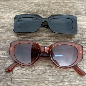 2 pair sunglasses